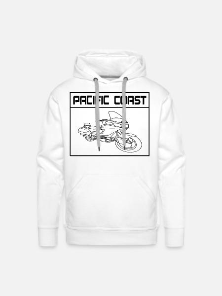 Pacific Coast Square - Men's Premium Hoodie - white