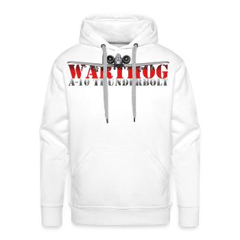 Warthog A-10 Thunderbolt Crest - Men's Premium Hoodie - white - Front - Liam (192cm)