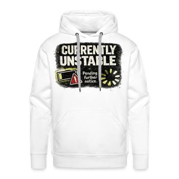 Currently Unstable: Pending Further Notice - Men's Premium Hoodie - white - Front - Liam (192cm)