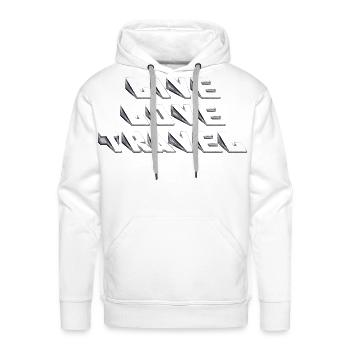 Live Love Aesthetic Glitch Art - Men's Premium Hoodie - white - Front - Liam (192cm)