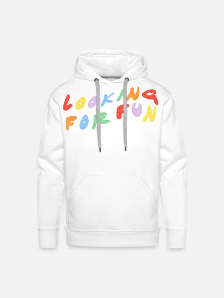 Looking for Fun - Men's Premium Hoodie - white