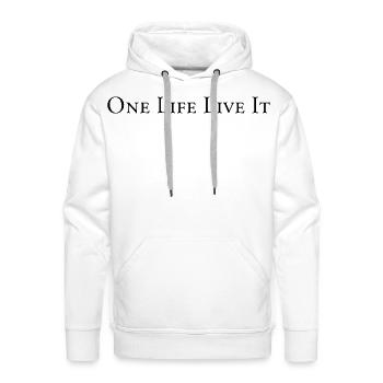 One Life Live It - Men's Premium Hoodie - white - Front - Liam (192cm)