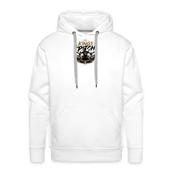Kings of the Pitch Soccer Legends T-Shirt Design - Men's Premium Hoodie - white - Front - Liam (192cm)