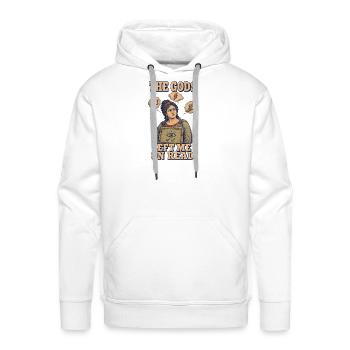 The Gods Left Me on Read - Men's Premium Hoodie - white - Front - Liam (192cm)