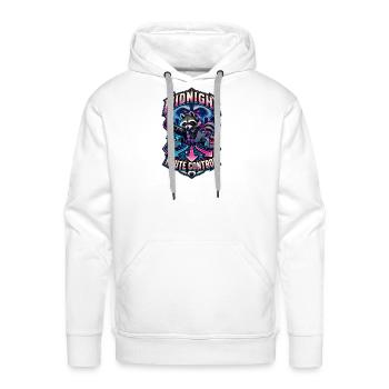 Midnight Route Control Raccoon - Men's Premium Hoodie - white - Front - Liam (192cm)