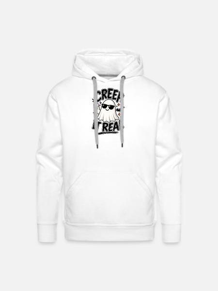 Creep It Real - Men's Premium Hoodie - white