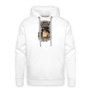 Sourdough Baking Witch Tee - Men's Premium Hoodie - white - Front - Liam (192cm)