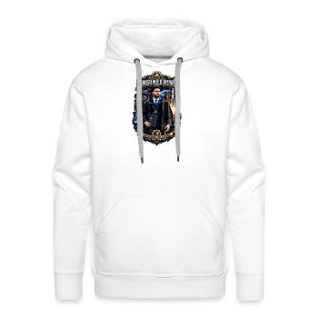 Master of Engineering Crest - Men's Premium Hoodie - white - Front - Liam (192cm)