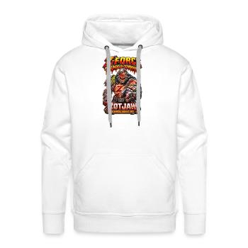 Z-FORCE: ROTJAW - Men's Premium Hoodie - white - Front - Liam (192cm)