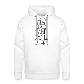 Sand Castle Queen - Men's Premium Hoodie - white - Front - Liam (192cm)