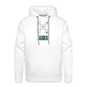 Future Progress Kitchen Grid - Men's Premium Hoodie - white - Front - Liam (192cm)