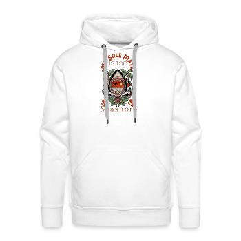 My Sole Mate Is the Seashore - Men's Premium Hoodie - white - Front - Liam (192cm)