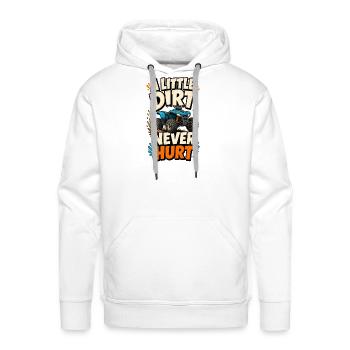 Dirt Trail Warrior ATV - Men's Premium Hoodie - white - Front - Liam (192cm)
