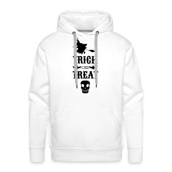 Trick or Treat - Men's Premium Hoodie - white - Front - Liam (192cm)