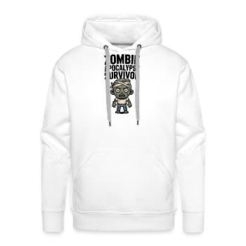 Zombie Apocalypse Survivor - Men's Premium Hoodie - white - Front - Liam (192cm)