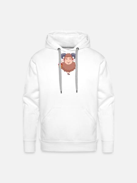 mubarak - Men's Premium Hoodie - white