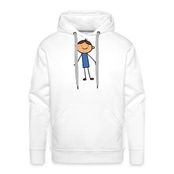 Child cartoon design - Men's Premium Hoodie - white - Front - Liam (192cm)