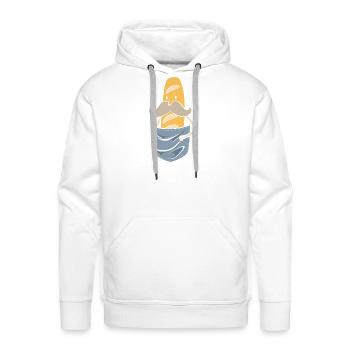 French Bread Baguette Bread Man - Men's Premium Hoodie - white - Front - Liam (192cm)