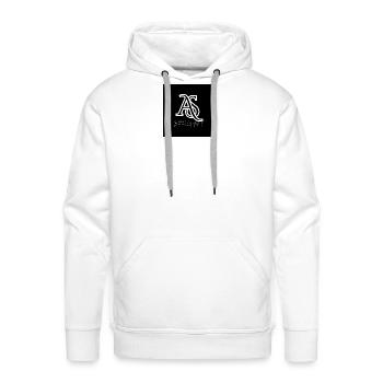 Brilliant Monogram AS Logo - Men's Premium Hoodie - white - Front - Liam (192cm)