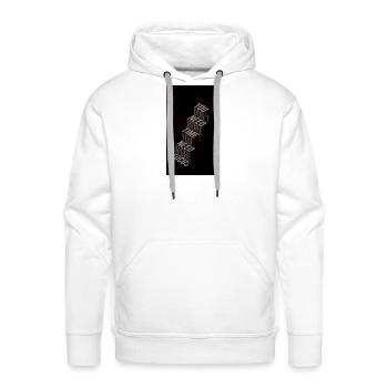 Focus Over Time - Men's Premium Hoodie - white - Front - Liam (192cm)
