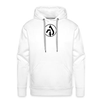Aja Bass - Men's Premium Hoodie - white - Front - Liam (192cm)