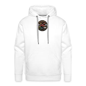 Automobiles brand - Men's Premium Hoodie - white - Front - Liam (192cm)