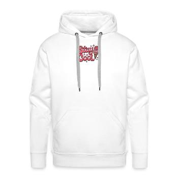 Stay Cool Ice Cream Groovy - Men's Premium Hoodie - white - Front - Liam (192cm)