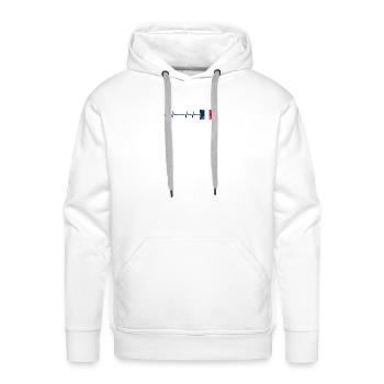 Pending design analysis - Men's Premium Hoodie - white - Front - Liam (192cm)