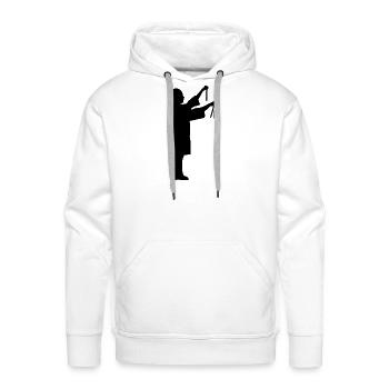 Scientist - Men's Premium Hoodie - white - Front - Liam (192cm)