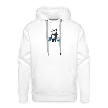 Body lifting - Men's Premium Hoodie - white - Front - Liam (192cm)