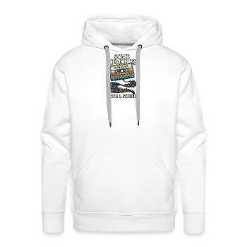 Some Memories Have a Sound - Retro Cassette City - Men's Premium Hoodie - white - Front - Liam (192cm)