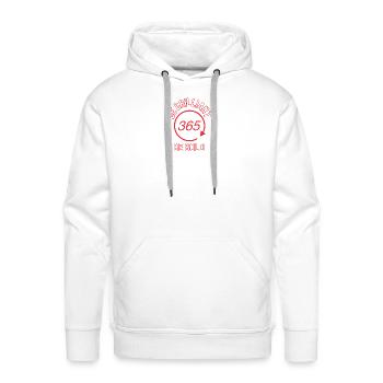 Be Brilliant Be Bold - Men's Premium Hoodie - white - Front - Liam (192cm)