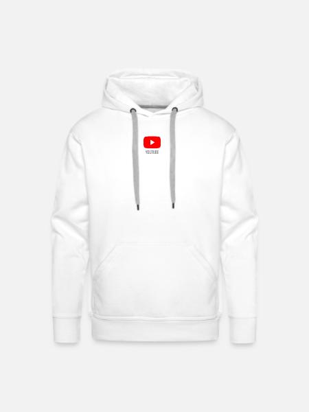 Youtube - Men's Premium Hoodie - white