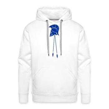 Helmet and spear - Men's Premium Hoodie - white - Front - Liam (192cm)