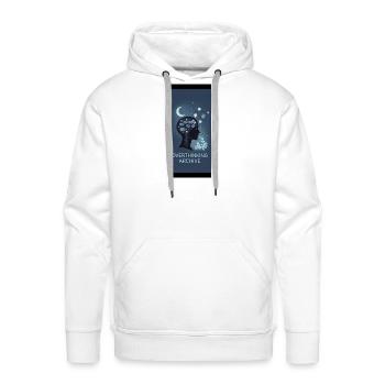 Overthinking Archive Silhouette - Men's Premium Hoodie - white - Front - Liam (192cm)