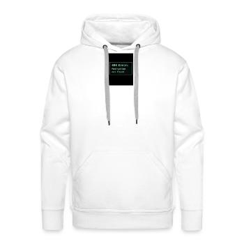 Motivation Not Found T-Shirt – Funny & Comfy Tee - Men's Premium Hoodie - white - Front - Liam (192cm)