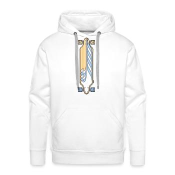 Longboard Summer - Men's Premium Hoodie - white - Front - Liam (192cm)