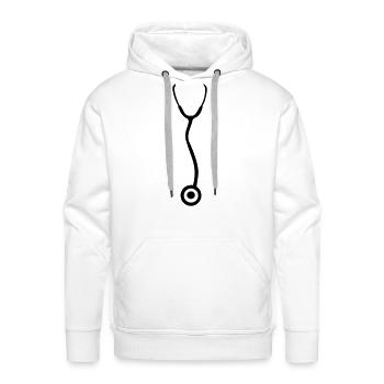 Stethoscope - Doctor - Men's Premium Hoodie - white - Front - Liam (192cm)