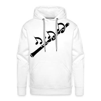 Flute Music - Men's Premium Hoodie - white - Front - Liam (192cm)