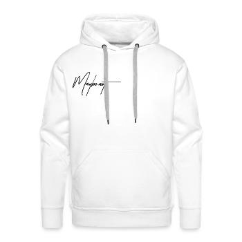 Maybe Not – Witty & Sarcastic Statement - Men's Premium Hoodie - white - Front - Liam (192cm)