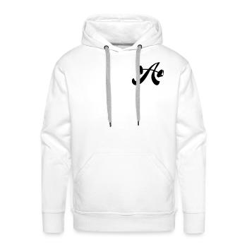 Austin Simply Fit A Barbell - Men's Premium Hoodie - white - Front - Liam (192cm)