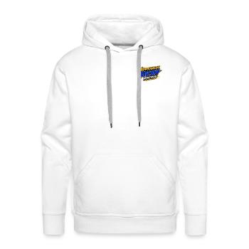 Adrenalin Rush Racing Logo T-Shirt – Dirt Track Dw - Men's Premium Hoodie - white - Front - Liam (192cm)