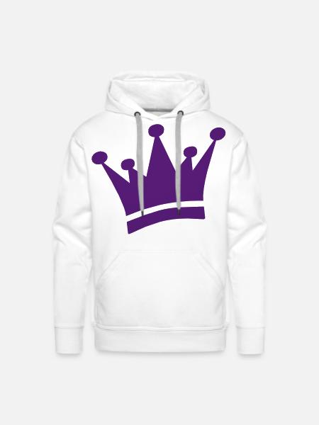 crown - Men's Premium Hoodie - white