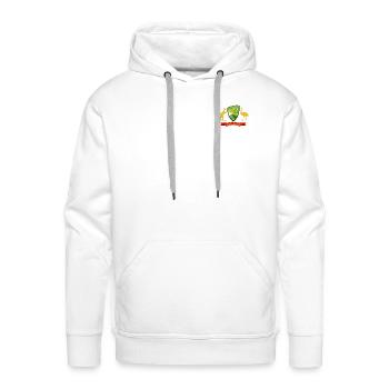 Australian Cricket Crest Emblem Graphic - Men's Premium Hoodie - white - Front - Liam (192cm)