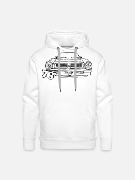 76 FIREBIRD TRANS AM - Men's Premium Hoodie - white
