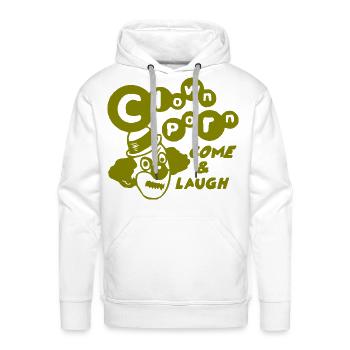 Come & Laugh - Men's Premium Hoodie - white - Front - Liam (192cm)