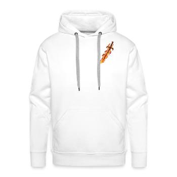 Inferno Flame Sword - Men's Premium Hoodie - white - Front - Liam (192cm)