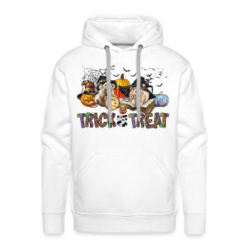 Trick Or Treat - Men's Premium Hoodie - white - Front - Liam (192cm)