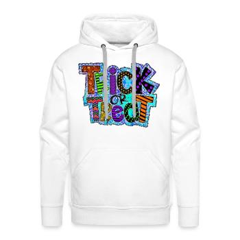 Trick Or Treat - Men's Premium Hoodie - white - Front - Liam (192cm)