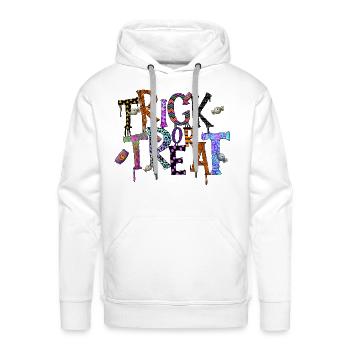 Trick Or Treat - Men's Premium Hoodie - white - Front - Liam (192cm)